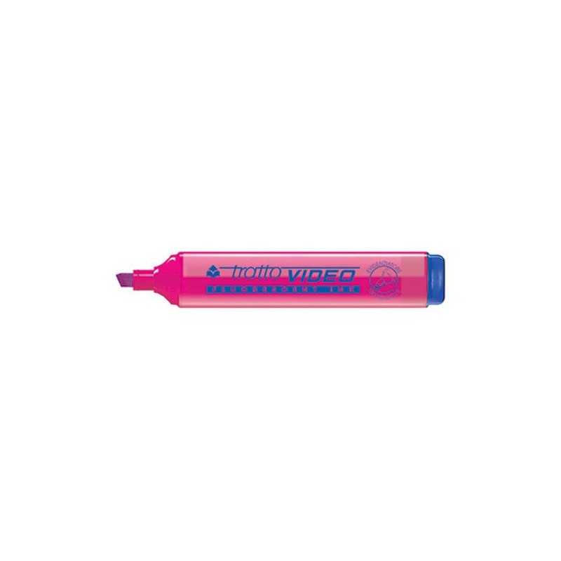 Evidenziatore Tratto Video con punta scalpello 1-5 mm - colore Fucsia - pezzo singolo