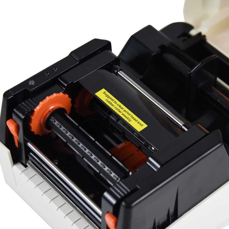 Stampante etichettatrice termica e termico diretta con ribbon usb rete lan