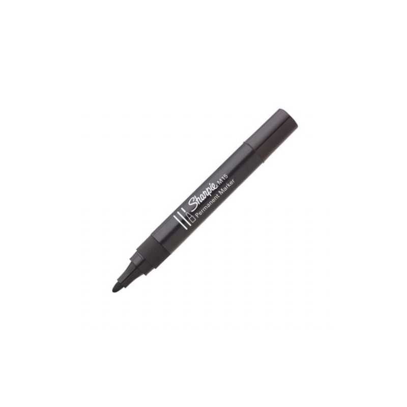 Sharpie - Marker M15 indelebile punta tonda tratto 1,8mm - colore Nero