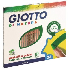 Giotto - Pastelli colori assortiti - Confezione da 24 pz