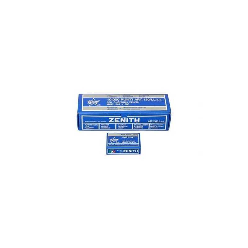 Zenith - Punti per cucitrice a pinza 130/E punti 6/4 - Conf. 10x1000