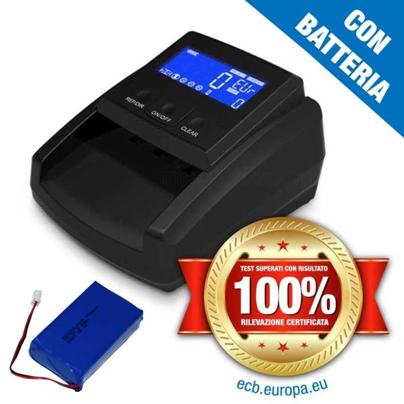 ST-V65 Rileva banconote false con batteria certificato BCE Test 100% affidabile con calcolo valori totali e parziali