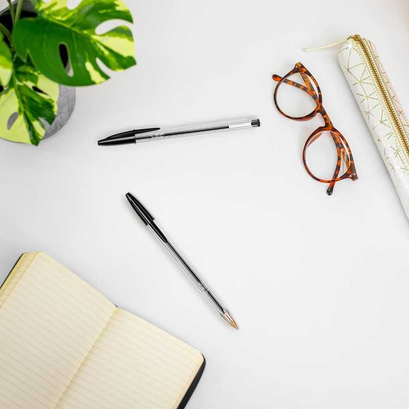 BIC Cristal Original 1.0 mm Nera - 50 Pezzi - Punta Media