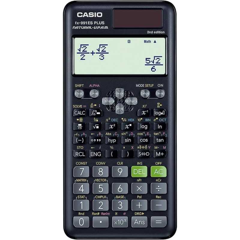 Casio - Calcolatrice scientifica FX991ES plus 2nd edition con 417 funzioni