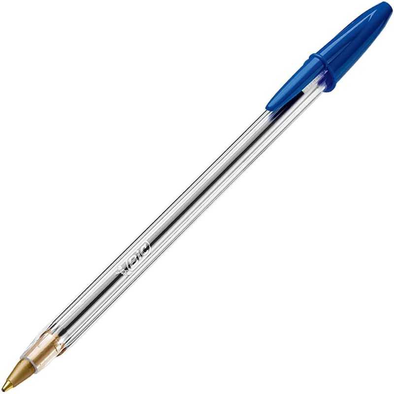 Bic - Penna a sfera crystal medium - colore Blu - pezzo singolo