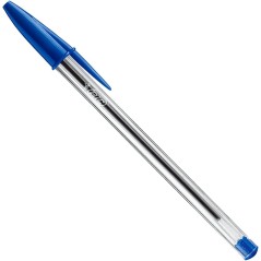 Bic - Penna a sfera crystal medium - colore Blu - pezzo singolo