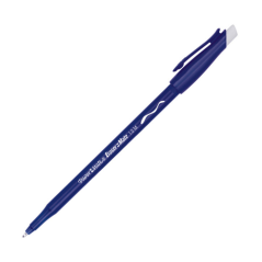 Paper mate replay - Penna a sfera punta media con gomma - colore Blu - pezzo singolo