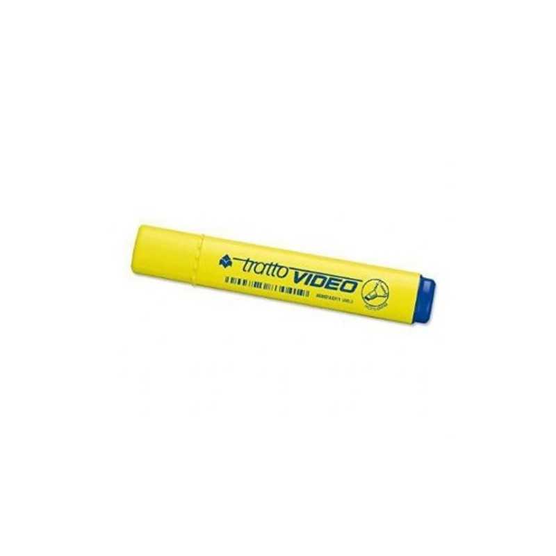 Evidenziatore Tratto Video con punta scalpello 1-5 mm - colore Giallo - pezzo singolo