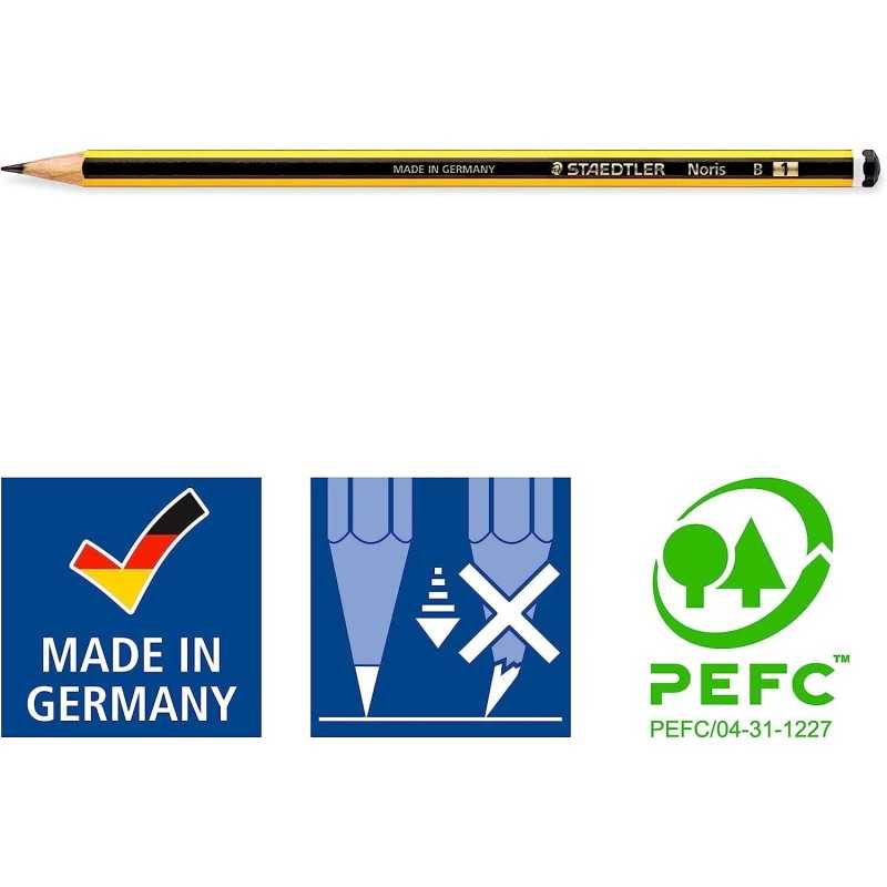 Staedtler - Matita in grafite noris 120-1B conf. 12 pz