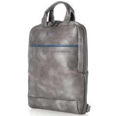 Zaino slim ecopelle Bluegate dim. 28x38x10cm Grigio fumo INTEMPO