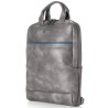 Zaino slim ecopelle Bluegate dim. 28x38x10cm Grigio fumo INTEMPO