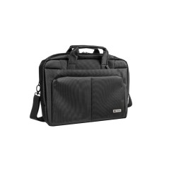 Natec Gazelle  - Borsa per notebook business pluriscomparti 15,6" elegante e sicura - Grigio scuro