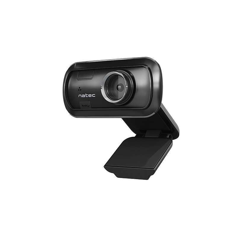 Natec - Webcam Lori full HD 1920x1080 pixel con microfono integrato fino a 5 metri