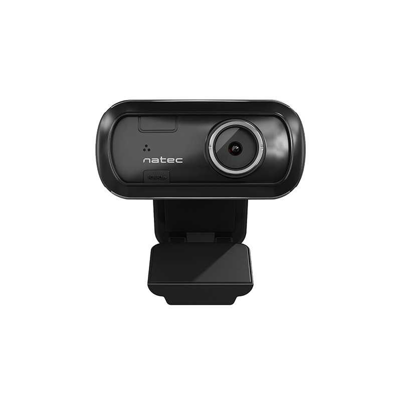 Natec - Webcam Lori full HD 1920x1080 pixel con microfono integrato fino a 5 metri