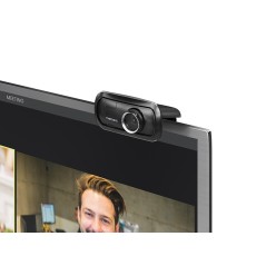 Natec - Webcam Lori full HD 1920x1080 pixel con microfono integrato fino a 5 metri