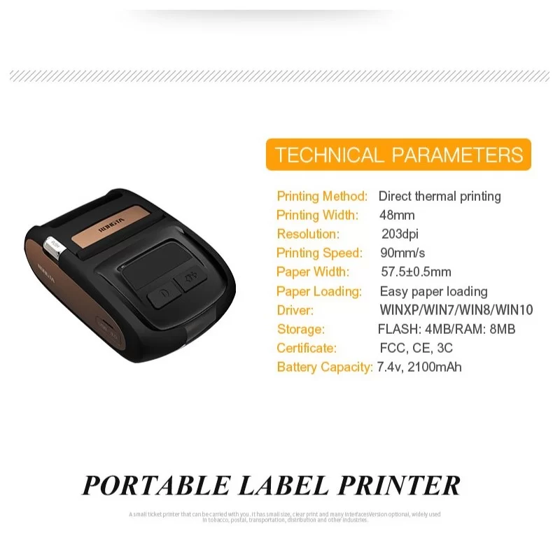 ACE M1 - Stampante ricevute ed etichette 2 in 1 portatile BLUETOOTH WIFI USB