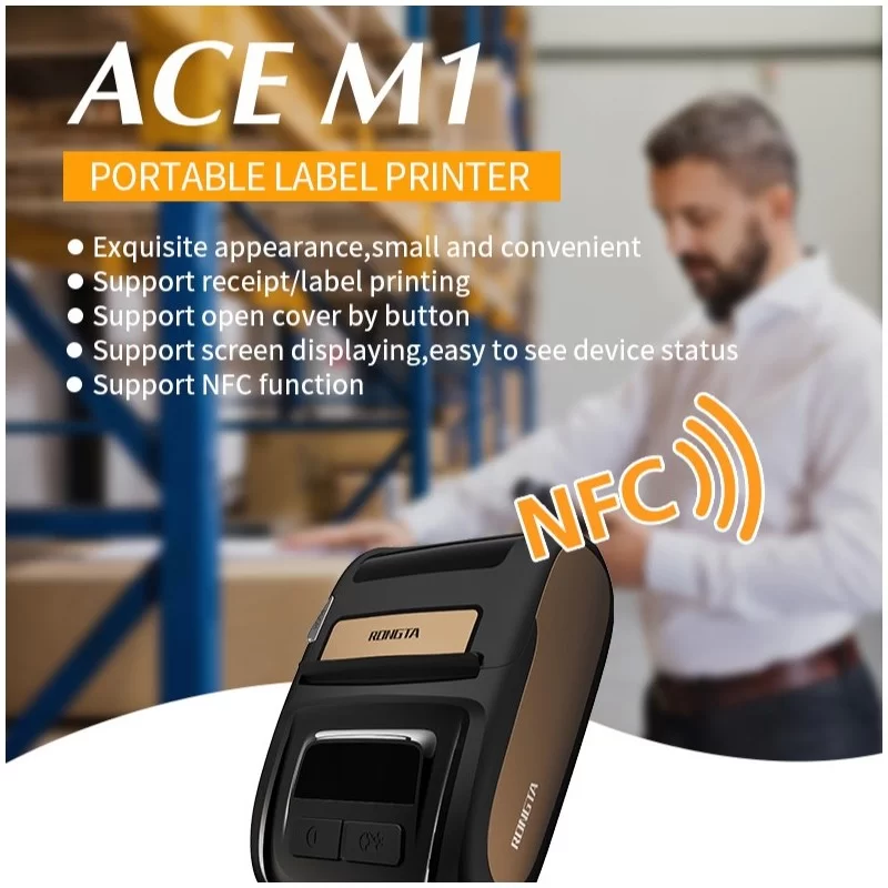 ACE M1 - Stampante ricevute ed etichette 2 in 1 portatile BLUETOOTH WIFI USB