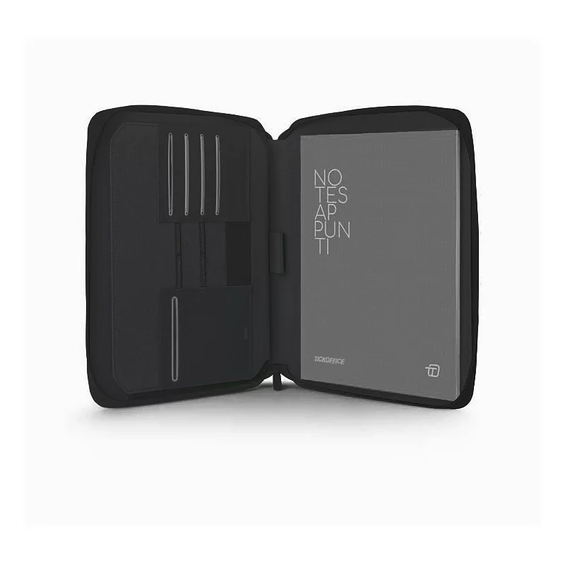 Intempo Portablocco Canvass con Zip in tela con molla smartphone 26x33 cm - colore Nero