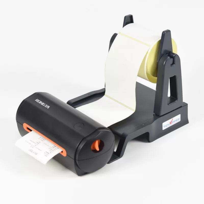 Portarotolo esterno per stampanti etichette universale per rotoli con anima 25/40/76mm