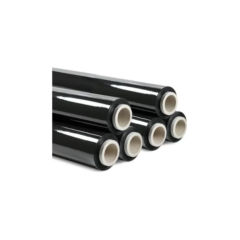 Film estensibile da imballaggio colore nero bobina da 3 KG 23 micron