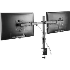 MACLEAN MC-884 Supporto da scrivania per 2 Monitor LCD 17-32" 2 X 8KG (max 16Kg) VESA 75X75 E 100X100