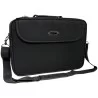 Esperanza - Borsa per notebook da 17" con tracolla e scomparti - colore nero
