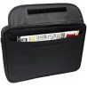 Esperanza - Borsa per notebook da 17" con tracolla e scomparti - colore nero