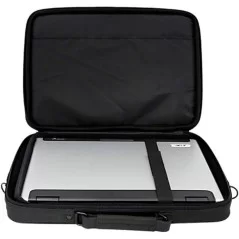 Esperanza - Borsa per notebook da 17" con tracolla e scomparti - colore nero