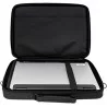 Esperanza - Borsa per notebook da 17" con tracolla e scomparti - colore nero