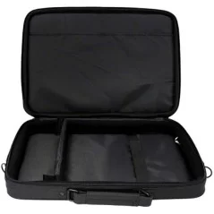 Esperanza - Borsa per notebook da 17" con tracolla e scomparti - colore nero
