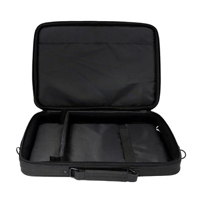 Esperanza - Borsa per notebook da 17" con tracolla e scomparti - colore nero