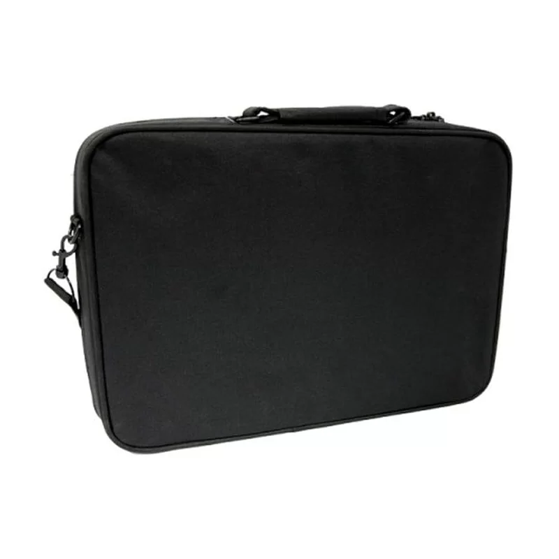 Esperanza - Borsa per notebook da 17" con tracolla e scomparti - colore nero