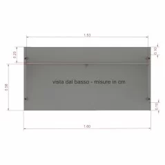 Scrivania 160 x 80 Teko casa ufficio in melaminico Officè colore Bianco