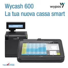 Sistema cassa telematica touchscreen Wycash 600 + Stampante RT Dado
