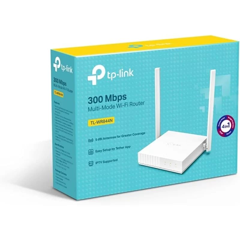 TP-Link TL-WR844N Router WiFi 300Mbps 5 porte Multi-Mode