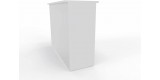 Bancone Reception L.125 cm h 110cm BIANCO per negozi uffici accoglienza , punto cassa