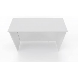Bancone Reception L.125 cm h 110cm BIANCO per negozi uffici accoglienza , punto cassa