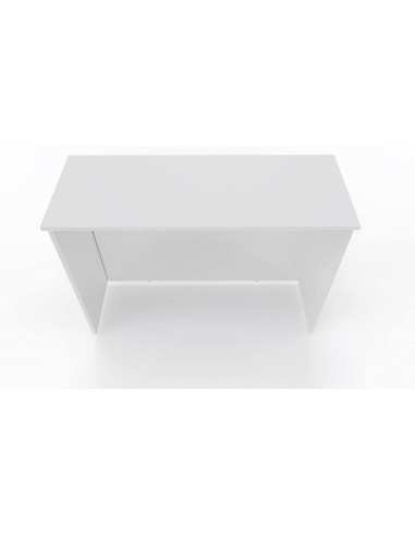 Bancone Reception L.125 cm h 110cm BIANCO per negozi uffici accoglienza , punto cassa
