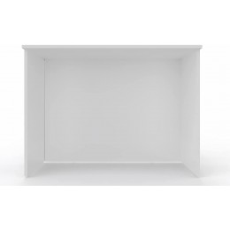 Bancone Reception L.125 cm h 110cm BIANCO per negozi uffici accoglienza , punto cassa