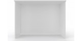 Bancone Reception L.125 cm h 110cm BIANCO per negozi uffici accoglienza , punto cassa
