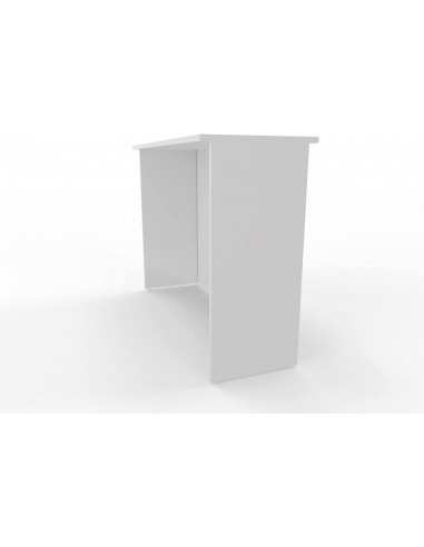 Bancone Reception L.125 cm h 110cm BIANCO per negozi uffici accoglienza , punto cassa