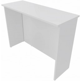 Bancone Reception L.125 cm h 110cm BIANCO per negozi uffici accoglienza , punto cassa