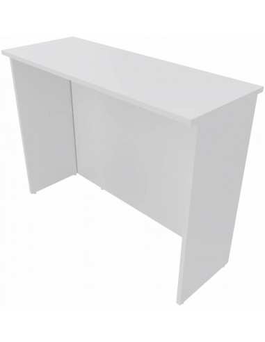 Bancone Reception L.125 cm h 110cm BIANCO per negozi uffici accoglienza , punto cassa