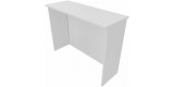 Bancone Reception L.125 cm h 110cm BIANCO per negozi uffici accoglienza , punto cassa