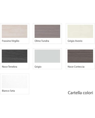 NEWFORM - Reception bancone  H.110 cm per negozi uffici punto cassa  - Colore Frassino Virgilio