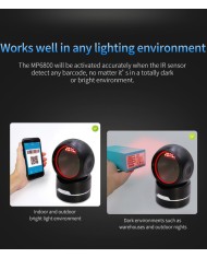 Scanner MP6800 | Lettore Codici a Barre 1D/2D da Banco - Tickoffice