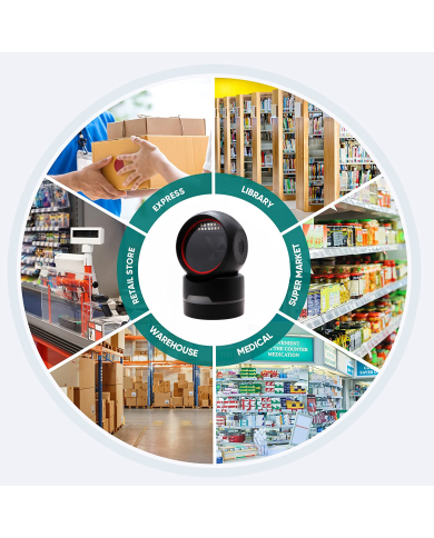 Scanner MP6800 | Lettore Codici a Barre 1D/2D da Banco - Tickoffice