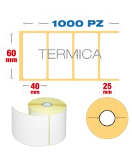 etichette 60x40 termiche adesive