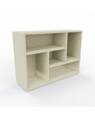 Tower Evo - Libreria design bassa a giorno in legno 60x81x27 cm
