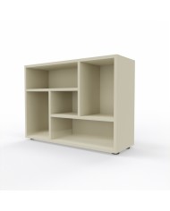 Tower Evo - Libreria design bassa a giorno in legno 60x81x27 cm